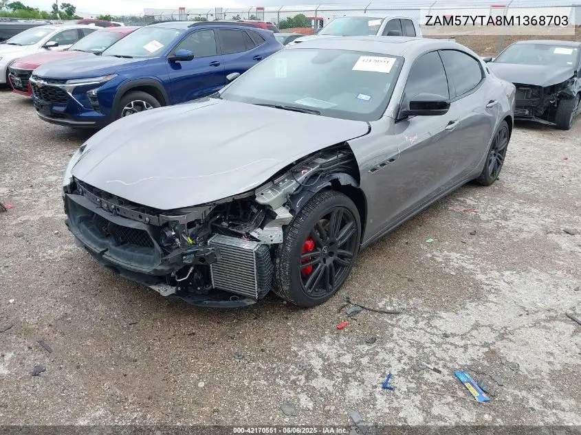 2021 Maserati Ghibli S Q4 VIN: ZAM57YTA8M1368703 Lot: 42170551