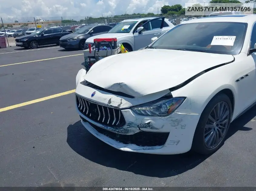 2021 Maserati Ghibli S Q4 VIN: ZAM57YTA4M1357696 Lot: 42476034