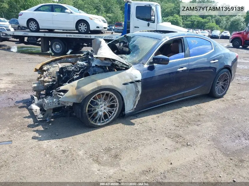 2021 Maserati Ghibli S Q4 VIN: ZAM57YTA8M1369138 Lot: 42746588