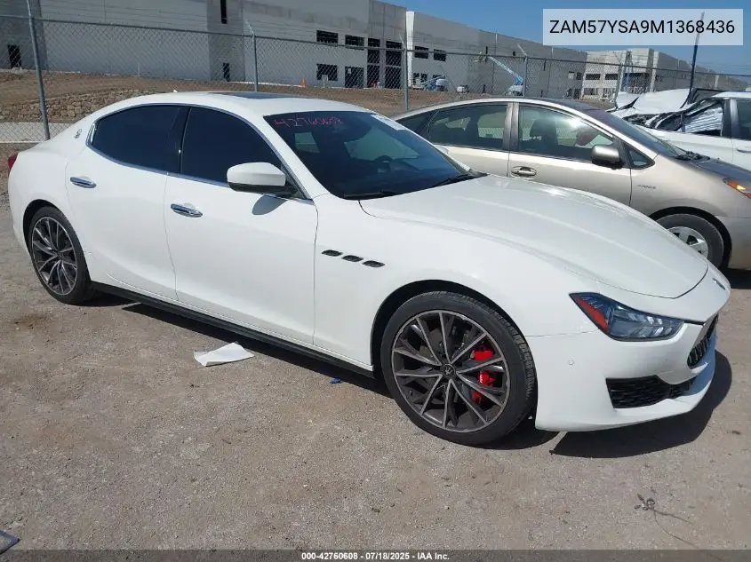 2021 Maserati Ghibli S VIN: ZAM57YSA9M1368436 Lot: 42760608