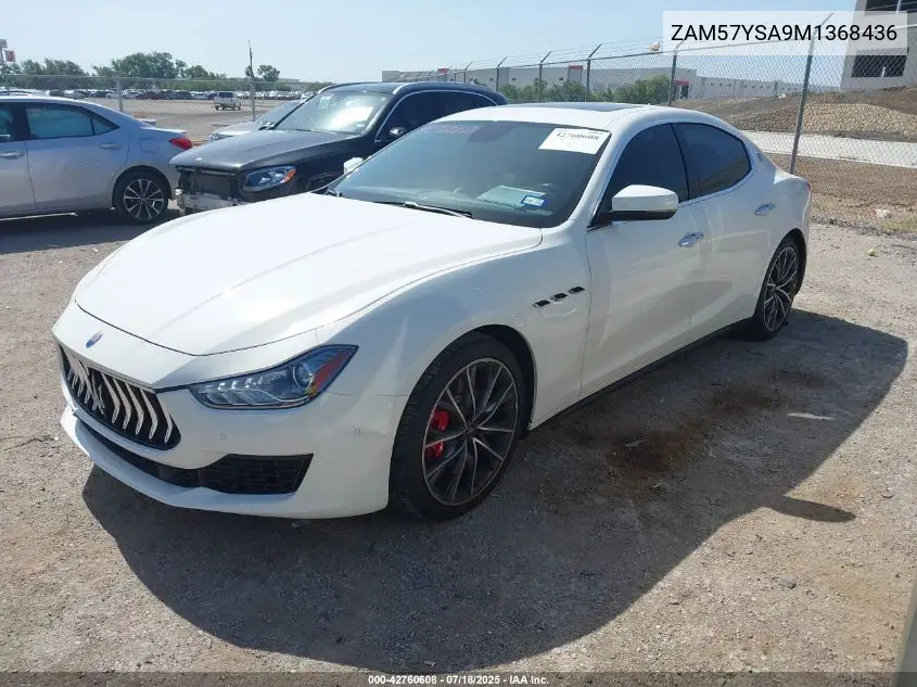 2021 Maserati Ghibli S VIN: ZAM57YSA9M1368436 Lot: 42760608