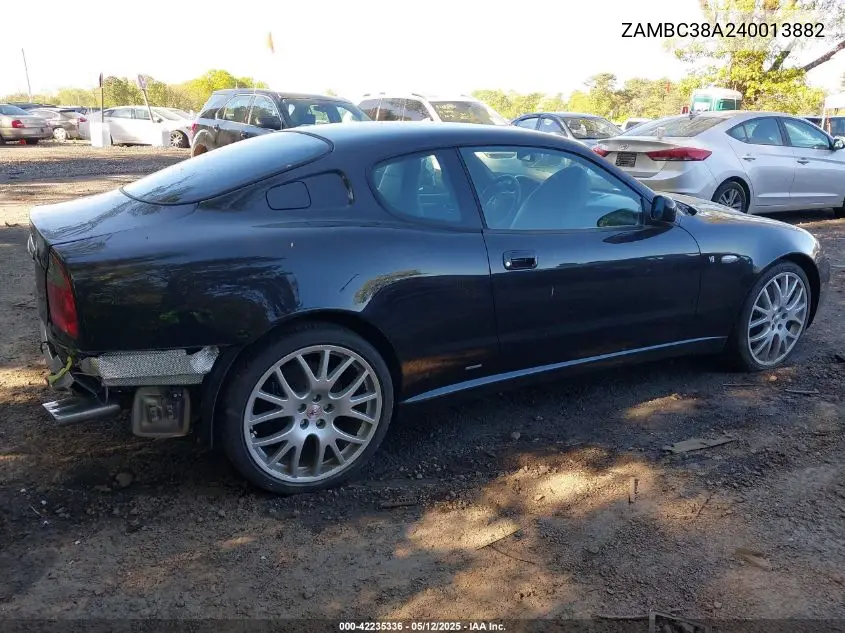 2004 Maserati Coupe Cambiocorsa/Gt VIN: ZAMBC38A240013882 Lot: 42235336