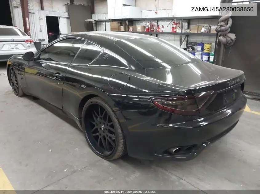 2008 Maserati Granturismo VIN: ZAMGJ45A280038650 Lot: 42462241