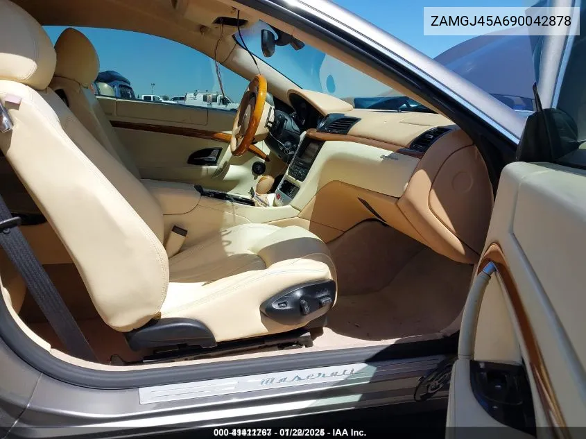 2009 Maserati Granturismo VIN: ZAMGJ45A690042878 Lot: 41411767