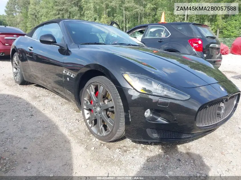 2011 Maserati Granturismo VIN: ZAM45KMA2B0057588 Lot: 42040981