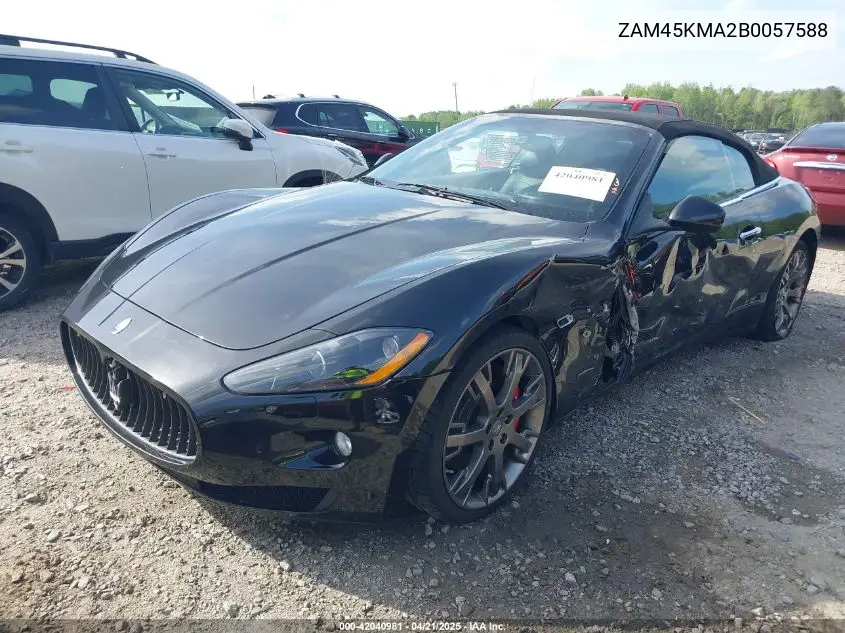 2011 Maserati Granturismo VIN: ZAM45KMA2B0057588 Lot: 42040981