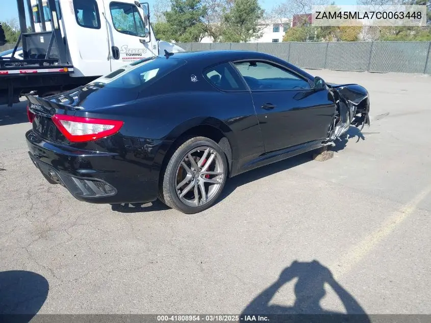 2012 Maserati Granturismo Mc VIN: ZAM45MLA7C0063448 Lot: 41808954