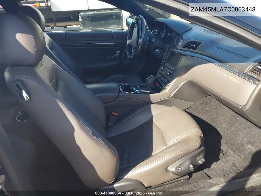 2012 Maserati Granturismo Mc VIN: ZAM45MLA7C0063448 Lot: 41808954