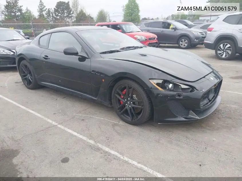 2012 Maserati Granturismo Mc VIN: ZAM45MLA1C0061579 Lot: 41938411