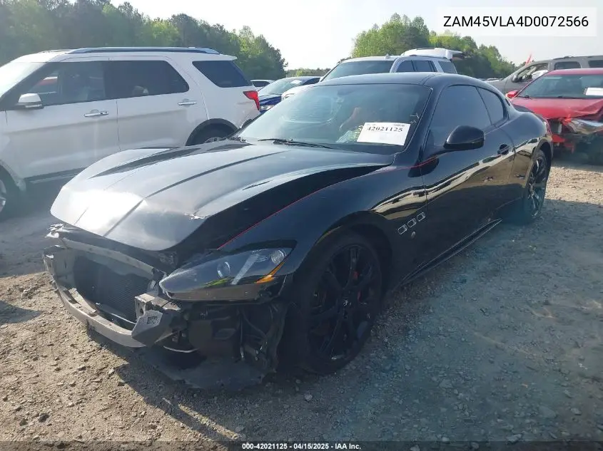 2013 Maserati Granturismo Mc/Sport VIN: ZAM45VLA4D0072566 Lot: 42021125