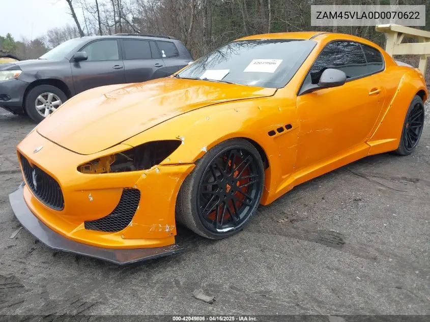 2013 Maserati Granturismo Mc/Sport VIN: ZAM45VLA0D0070622 Lot: 42049806