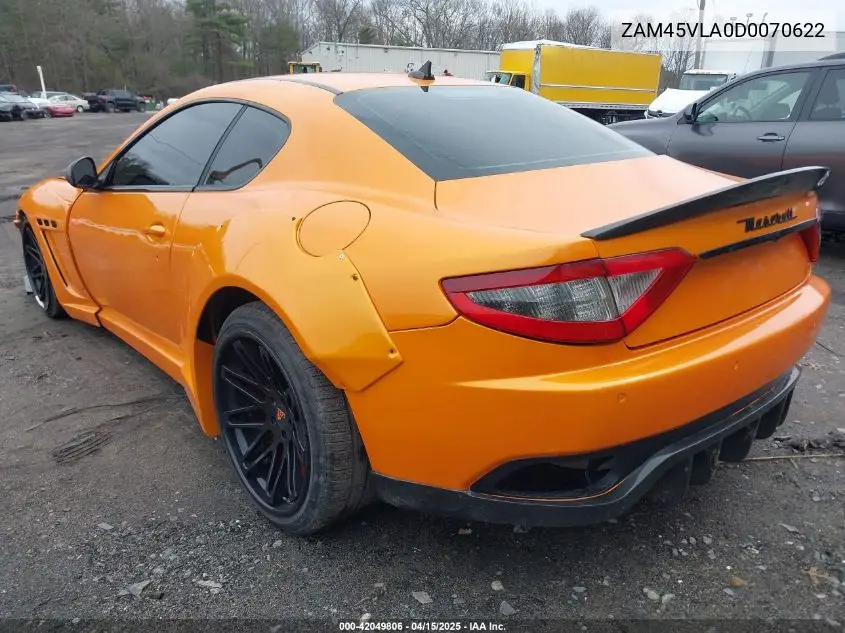 2013 Maserati Granturismo Mc/Sport VIN: ZAM45VLA0D0070622 Lot: 42049806