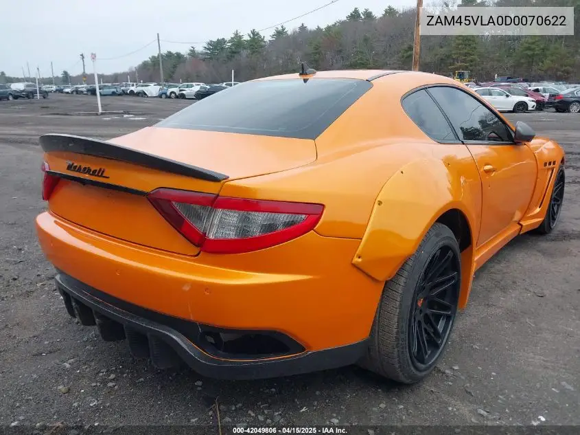 2013 Maserati Granturismo Mc/Sport VIN: ZAM45VLA0D0070622 Lot: 42049806
