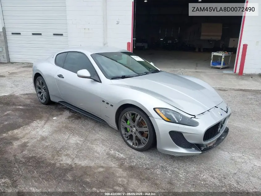 2013 Maserati Granturismo Mc/Sport VIN: ZAM45VLA8D0072490 Lot: 42438872
