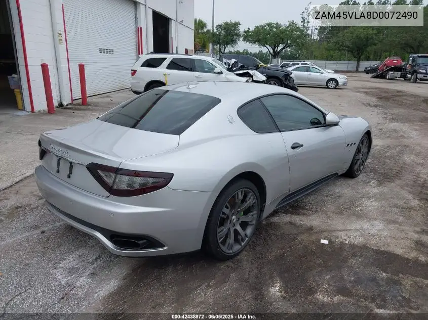 2013 Maserati Granturismo Mc/Sport VIN: ZAM45VLA8D0072490 Lot: 42438872