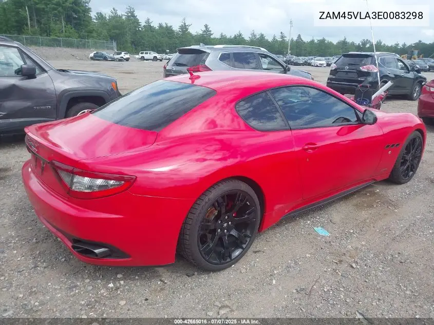 2014 Maserati Granturismo Mc/Sport VIN: ZAM45VLA3E0083298 Lot: 42665016