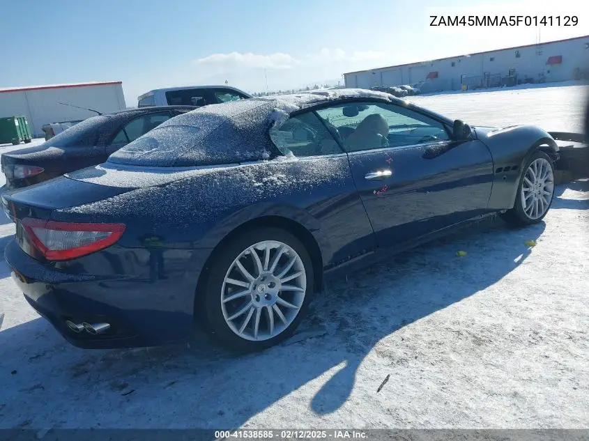 2015 Maserati Granturismo VIN: ZAM45MMA5F0141129 Lot: 41538585