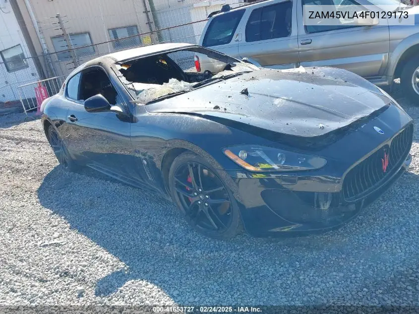 2015 Maserati Granturismo Mc/Mc Centennial/Sport VIN: ZAM45VLA4F0129173 Lot: 41653727