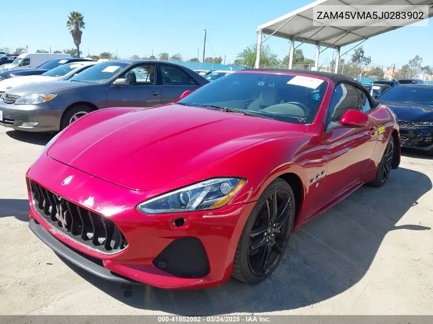 2018 Maserati Granturismo Mc/Sport VIN: ZAM45VMA5J0283902 Lot: 41852052