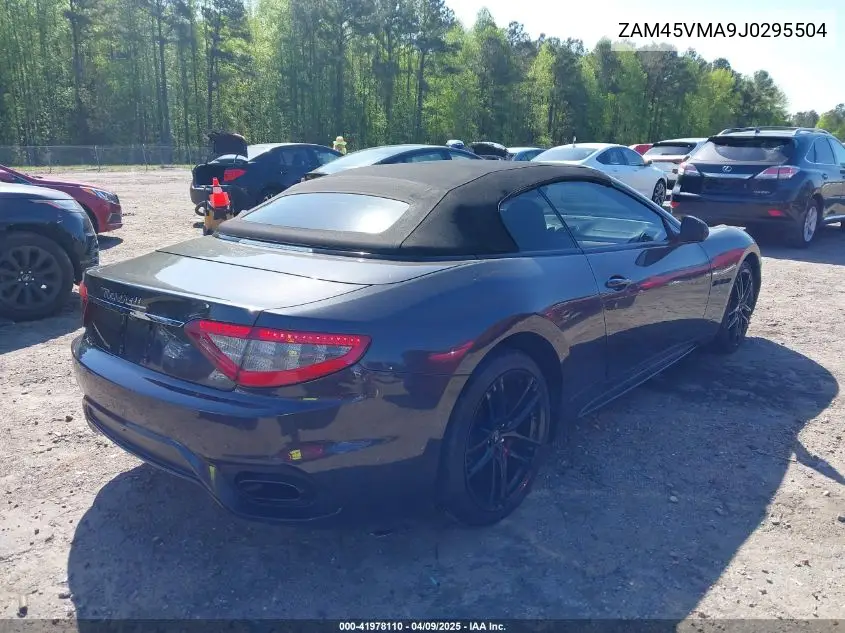2018 Maserati Granturismo Mc/Sport VIN: ZAM45VMA9J0295504 Lot: 41978110