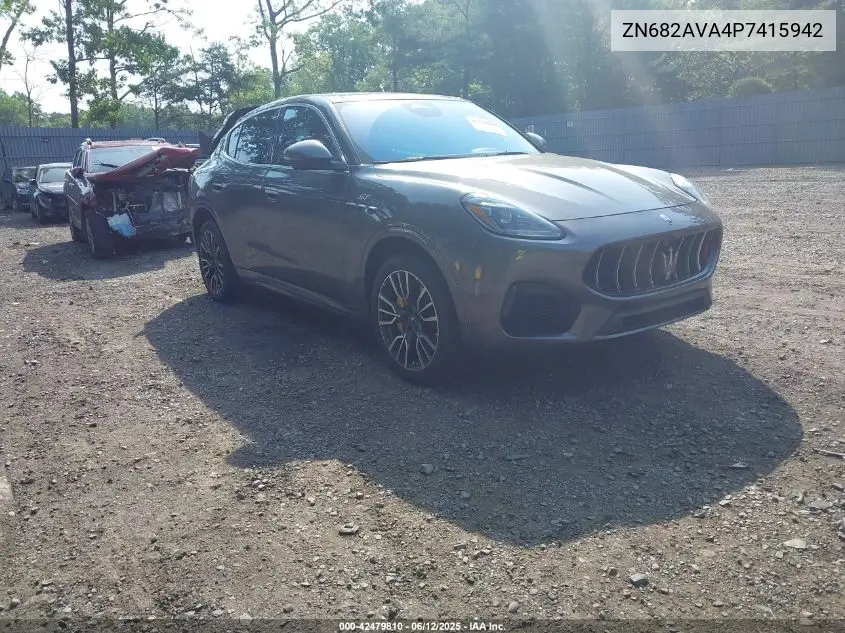 2023 Maserati Grecale Gt VIN: ZN682AVA4P7415942 Lot: 42479810