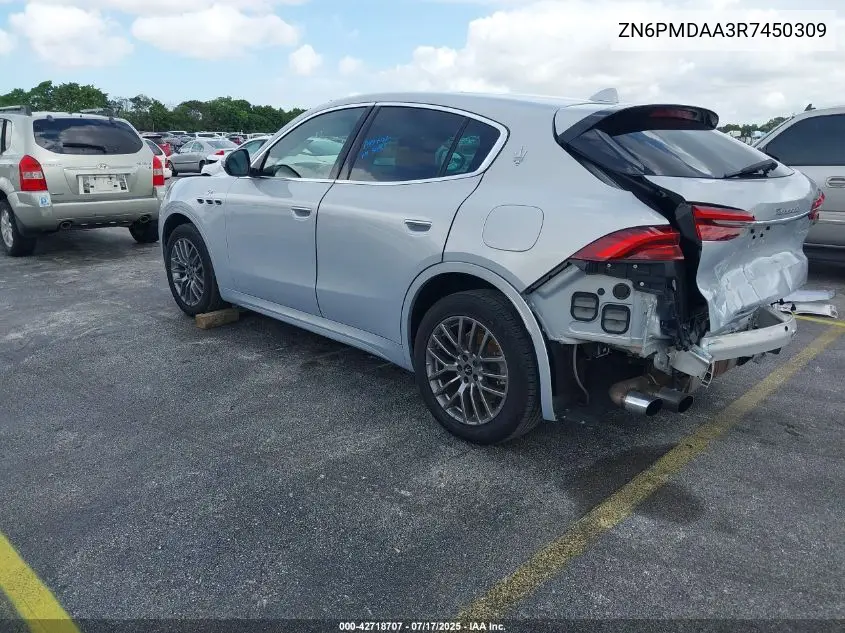 2024 Maserati Grecale Gt VIN: ZN6PMDAA3R7450309 Lot: 42718707