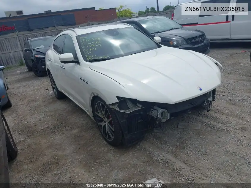 2017 Maserati Levante S VIN: ZN661YUL8HX235015 Lot: 12325848
