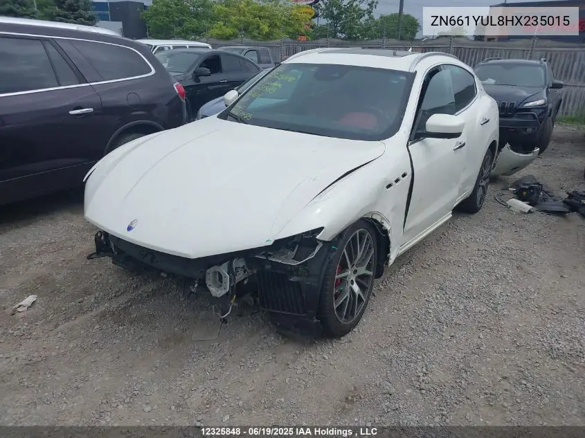 2017 Maserati Levante S VIN: ZN661YUL8HX235015 Lot: 12325848