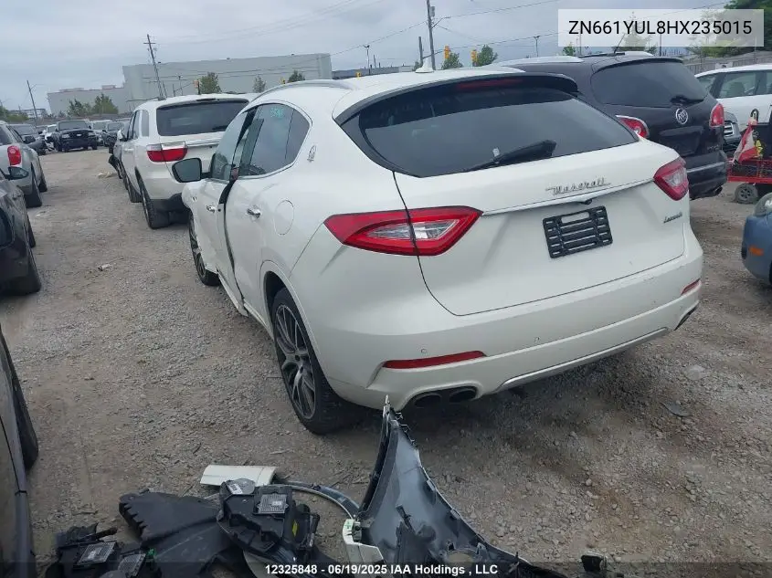 2017 Maserati Levante S VIN: ZN661YUL8HX235015 Lot: 12325848