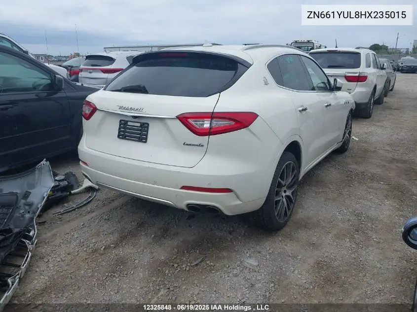 2017 Maserati Levante S VIN: ZN661YUL8HX235015 Lot: 12325848