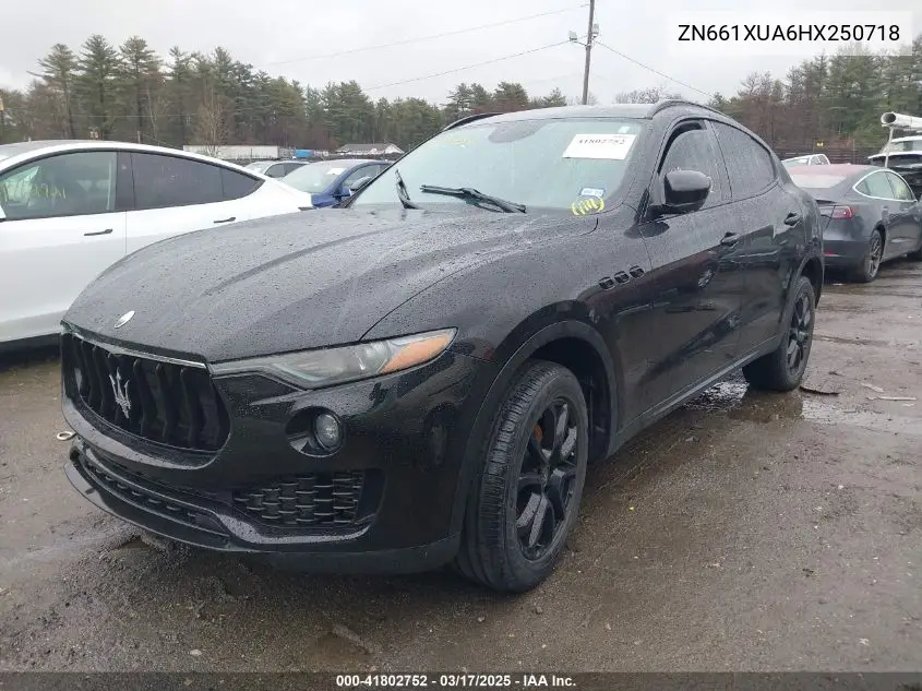 2017 Maserati Levante VIN: ZN661XUA6HX250718 Lot: 41802752