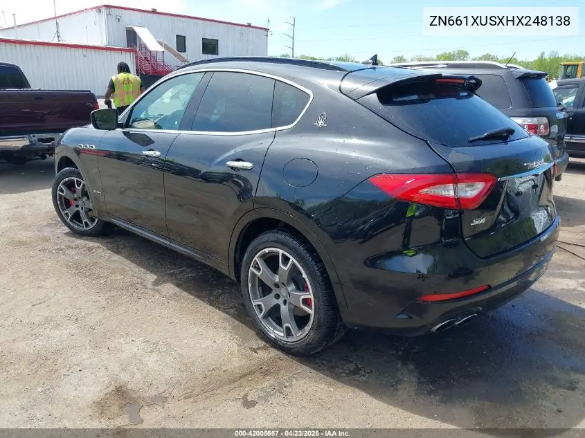 2017 Maserati Levante VIN: ZN661XUSXHX248138 Lot: 42005657