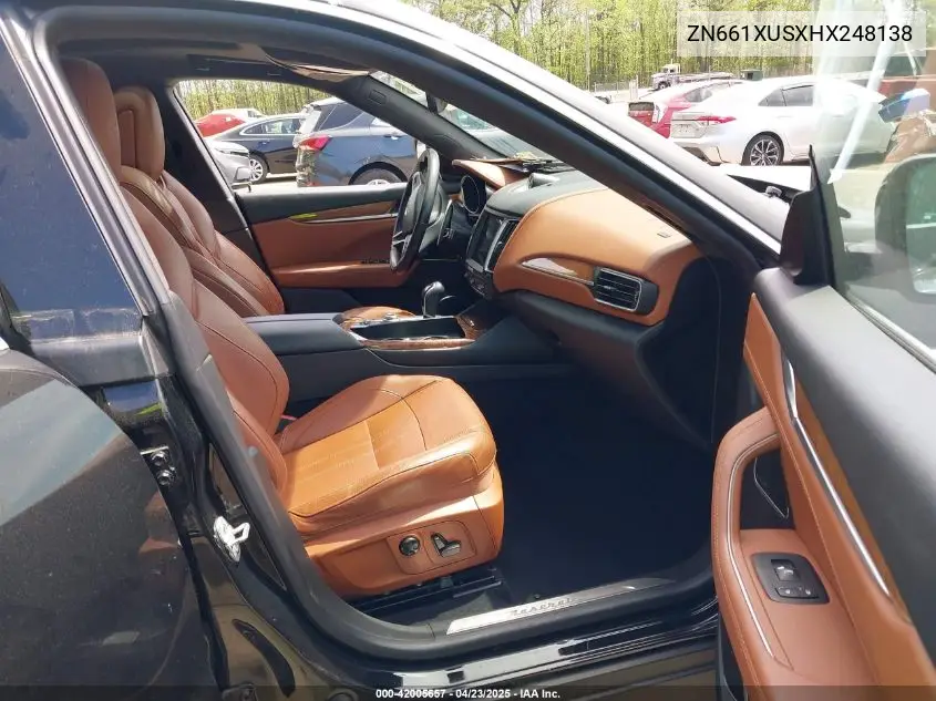 2017 Maserati Levante VIN: ZN661XUSXHX248138 Lot: 42005657