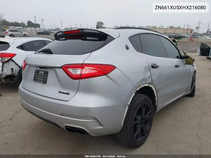 2017 Maserati Levante VIN: ZN661XUSXHX216080 Lot: 42024196