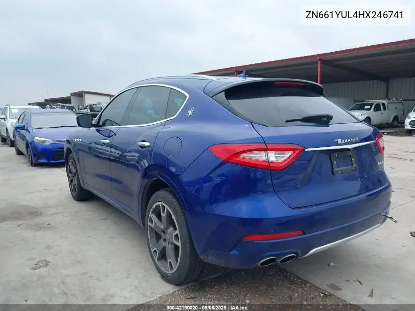2017 Maserati Levante S VIN: ZN661YUL4HX246741 Lot: 42190020