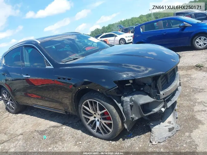 2017 Maserati Levante VIN: ZN661XUL6HX250171 Lot: 42516852