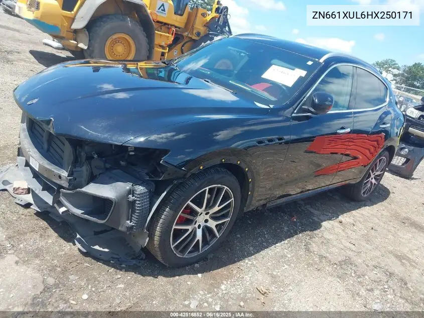 2017 Maserati Levante VIN: ZN661XUL6HX250171 Lot: 42516852