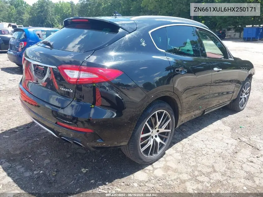 2017 Maserati Levante VIN: ZN661XUL6HX250171 Lot: 42516852