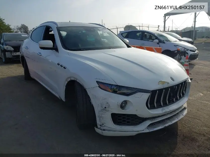 2017 Maserati Levante S VIN: ZN661YUL4HX250157 Lot: 42602191