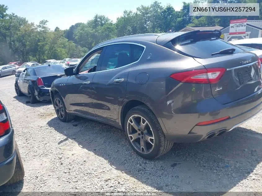 2017 Maserati Levante S VIN: ZN661YUS6HX257294 Lot: 42804687