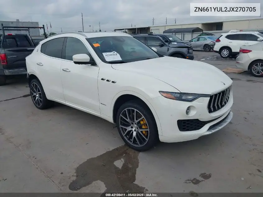 2018 Maserati Levante S Granlusso VIN: ZN661YUL2JX270705 Lot: 42108411