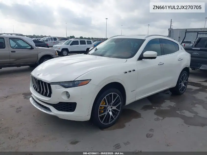 2018 Maserati Levante S Granlusso VIN: ZN661YUL2JX270705 Lot: 42108411