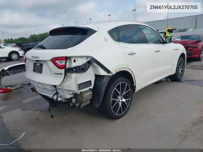 2018 Maserati Levante S Granlusso VIN: ZN661YUL2JX270705 Lot: 42108411