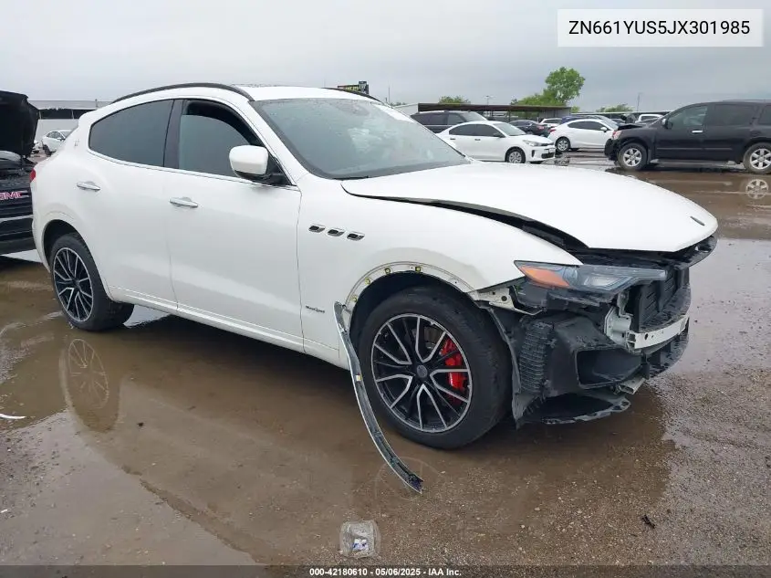 2018 Maserati Levante S Gransport VIN: ZN661YUS5JX301985 Lot: 42180610