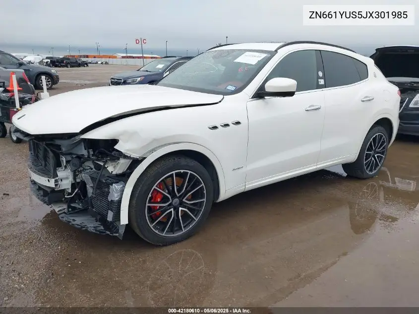 2018 Maserati Levante S Gransport VIN: ZN661YUS5JX301985 Lot: 42180610