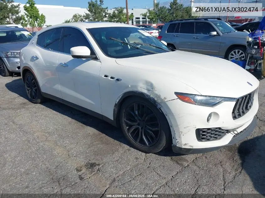 2018 Maserati Levante VIN: ZN661XUA5JX302474 Lot: 42208184