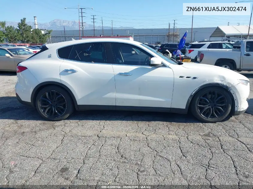 2018 Maserati Levante VIN: ZN661XUA5JX302474 Lot: 42208184