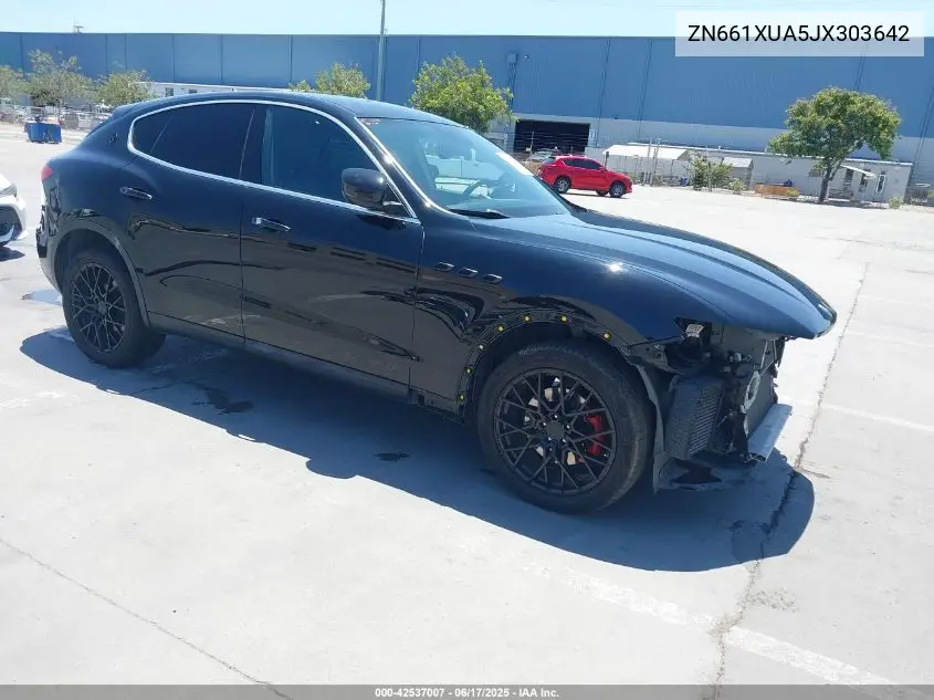 2018 Maserati Levante VIN: ZN661XUA5JX303642 Lot: 42537007