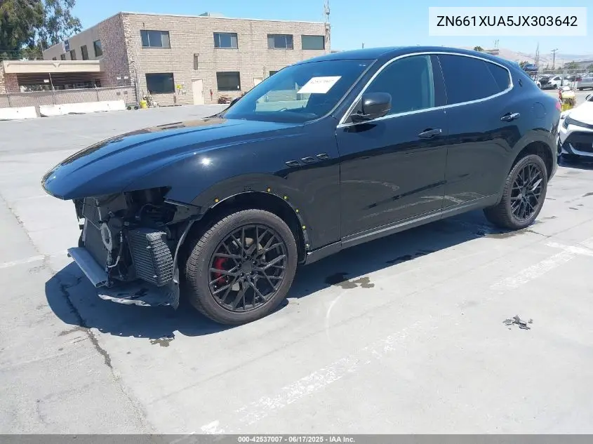 2018 Maserati Levante VIN: ZN661XUA5JX303642 Lot: 42537007