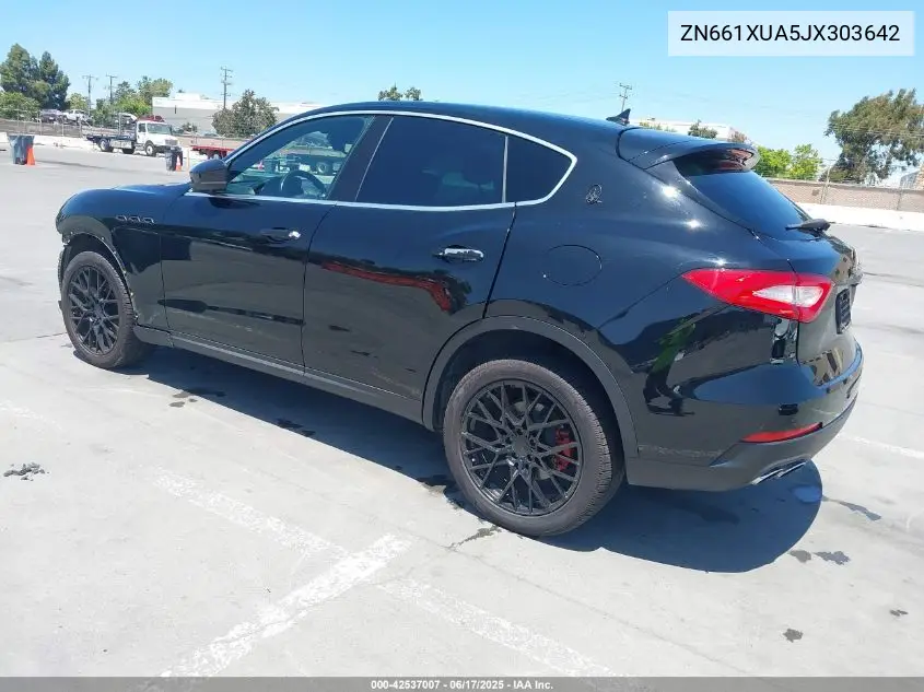 2018 Maserati Levante VIN: ZN661XUA5JX303642 Lot: 42537007